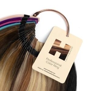 Hotheads Professional Color Ring Hair Extensions Swatch Set New